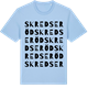 Blue Soul t-shirt med Skredseröd ordlek t-shirt