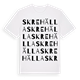 Skrehälla ordlek t-shirt