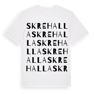 Skrehalla ordlek t-shirt – ekologisk bomull t-shirt från Pinshirt
