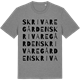 Mid Heather Gray t-shirt med Skrivaregården ordlek t-shirt
