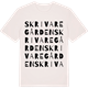 Vintage White t-shirt med Skrivaregården ordlek t-shirt