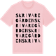 Pink Cotton t-shirt med Skrivaregården ordlek t-shirt