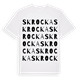 White t-shirt med Skrocka ordlek t-shirt