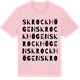 Pink Cotton t-shirt med Skrockhögen ordlek t-shirt