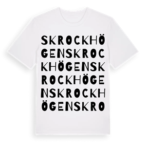 Skrockhögen ordlek t-shirt – ekologisk bomull t-shirt från Pinshirt