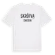 White t-shirt med Skröfva i Sverige t-shirt