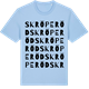 Blue Soul t-shirt med Skröperöd ordlek t-shirt