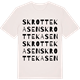 Vintage White t-shirt med Skrottekasen ordlek t-shirt