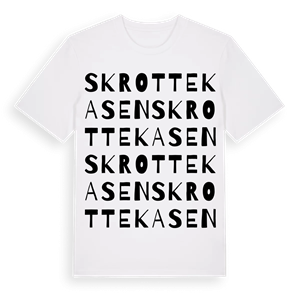 Skrottekasen ordlek t-shirt – ekologisk bomull t-shirt från Pinshirt