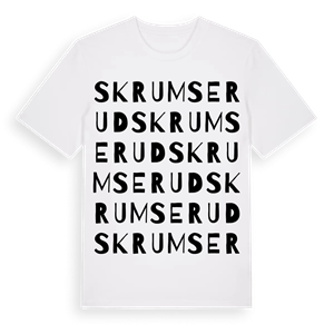 Skrumserud ordlek t-shirt – ekologisk bomull t-shirt från Pinshirt