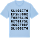 Blue Soul t-shirt med Skuggetorp ordlek t-shirt