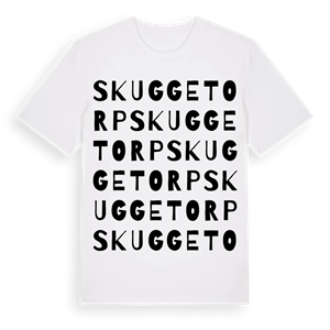 Skuggetorp ordlek t-shirt – ekologisk bomull t-shirt från PinShirt