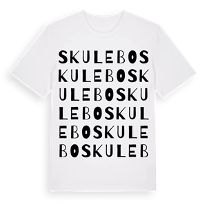 Skulebo ordlek t-shirt – ekologisk bomull t-shirt från Pinshirt