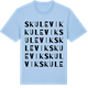 Blue Soul t-shirt med Skulevik ordlek t-shirt