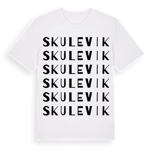 Skulevik ordlek t-shirt – ekologisk bomull t-shirt från Pinshirt