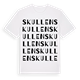 Skullen ordlek t-shirt