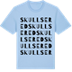 Blue Soul t-shirt med Skullsered ordlek t-shirt