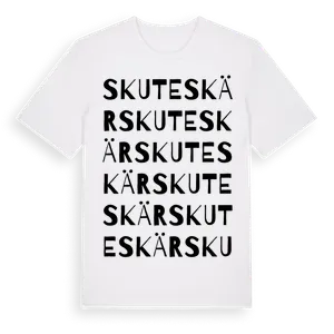 Skute Skär ordlek t-shirt – ekologisk bomull t-shirt från Pinshirt