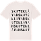 Vintage White t-shirt med Skuteklåvan ordlek t-shirt