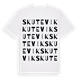 White t-shirt med Skutevik ordlek t-shirt