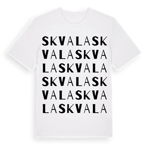 Skvala ordlek t-shirt – ekologisk bomull t-shirt från Pinshirt