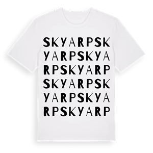 Skyarp ordlek t-shirt – ekologisk bomull t-shirt från Pinshirt