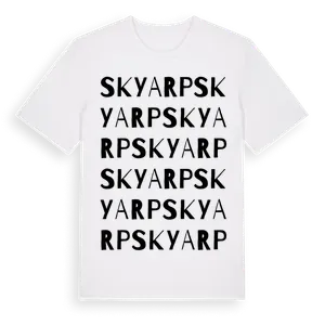 Skyarp ordlek t-shirt – ekologisk bomull t-shirt från Pinshirt