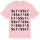 Pink Cotton t-shirt med Skyås ordlek t-shirt