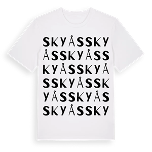 Skyås ordlek t-shirt – ekologisk bomull t-shirt från Pinshirt