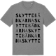 Mid Heather Gray t-shirt med Skyttebänkarna ordlek t-shirt
