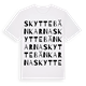 Skyttebänkarna ordlek t-shirt