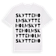 White t-shirt med Skytteholm ordlek t-shirt