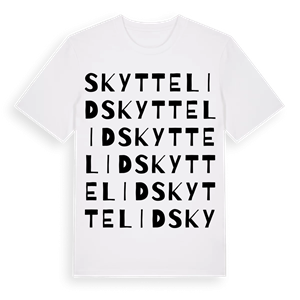 Skyttelid ordlek t-shirt – ekologisk bomull t-shirt från Pinshirt