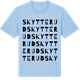 Blue Soul t-shirt med Skytterud ordlek t-shirt