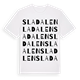 Sladalen ordlek t-shirt