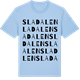 Blue Soul t-shirt med Sladalen ordlek t-shirt