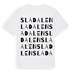 Sladalen ordlek t-shirt – ekologisk bomull t-shirt från Pinshirt