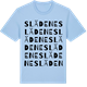 Blue Soul t-shirt med Slädene ordlek t-shirt