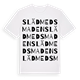 Slädmedsmaden ordlek t-shirt