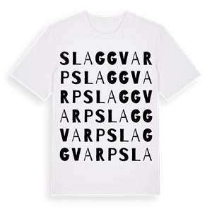Slaggvarp ordlek t-shirt – ekologisk bomull t-shirt från Pinshirt
