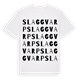 Slaggvarp ordlek t-shirt
