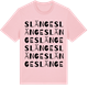 Pink Cotton t-shirt med Slänge ordlek t-shirt