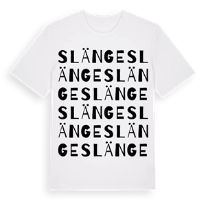 Slänge ordlek t-shirt – ekologisk bomull t-shirt från Pinshirt