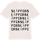 Vintage White t-shirt med Släppen ordlek t-shirt