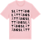 Pink Cotton t-shirt med Slättäng ordlek t-shirt