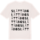 Vintage White t-shirt med Slättäng ordlek t-shirt