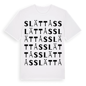 Slättås ordlek t-shirt – ekologisk bomull t-shirt från Pinshirt
