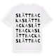 White t-shirt med Slättbacka ordlek t-shirt