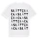 White t-shirt med Slättebacka ordlek t-shirt