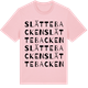 Pink Cotton t-shirt med Slättebacken ordlek t-shirt